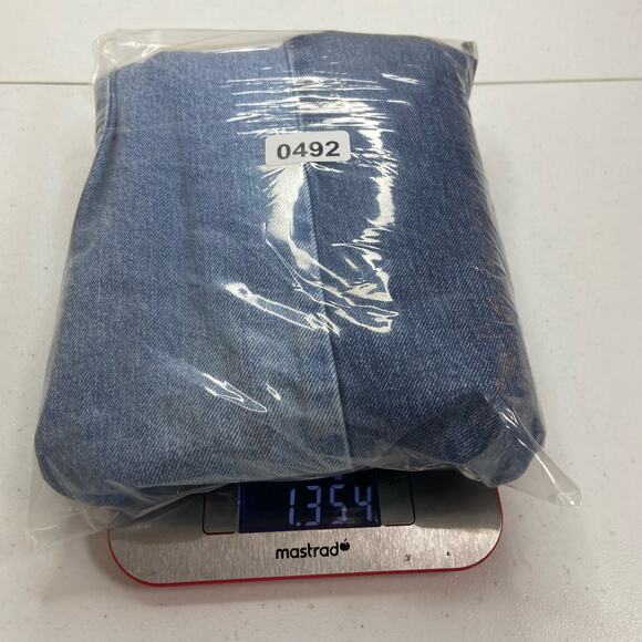 BDG Jessye Jeans Women's 26 High-Rise Straight Two-Tone Denim Raw Hem Button Fly - Picture 13 of 14